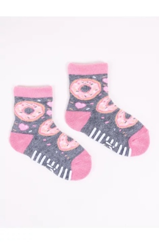 Sosete flausate pentru fete, ABS, YO Club SK20, multicolor