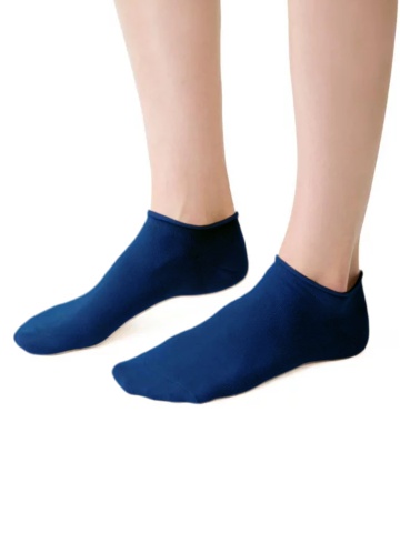 Sosete scurte dama, fara compresie - Steven S041-16 bleumarin