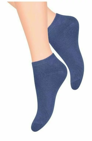 Sosete scurte de dama - Steven S052-016 bleumarin