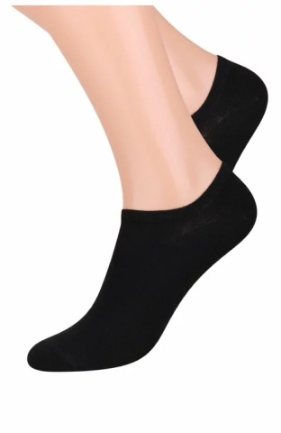 Sosete scurte, unisex, Steven S007-N, negru