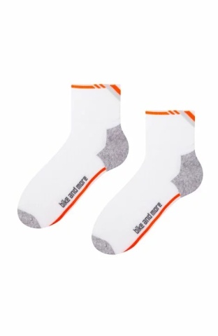 Sosete unisex pentru ciclism - Steven S040-015E alb-gri deschis