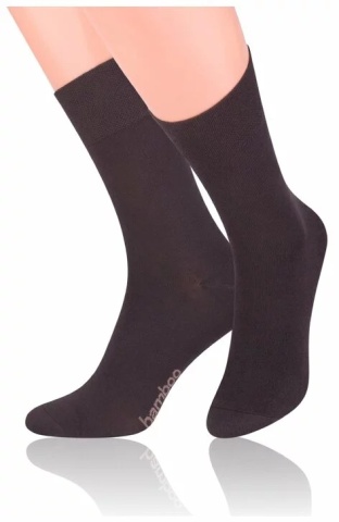 Sosete unisex, viscoza de bambus, culoare maro - Steven S086-MAR
