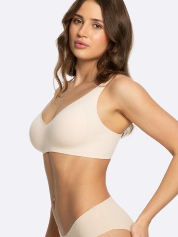 Sutien cu insertii de silicon, fara cusaturi si sarme - Julimex - Img 2