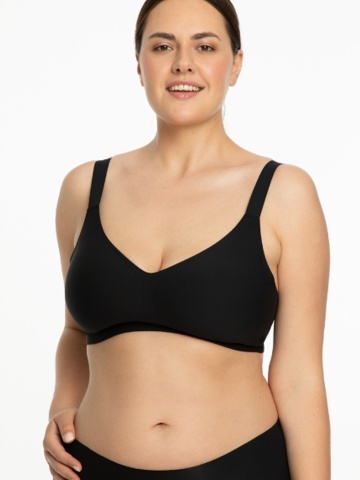 Sutien cu insertii de silicon pentru bust mare, fara cusaturi si sarme - Julimex - Img 2