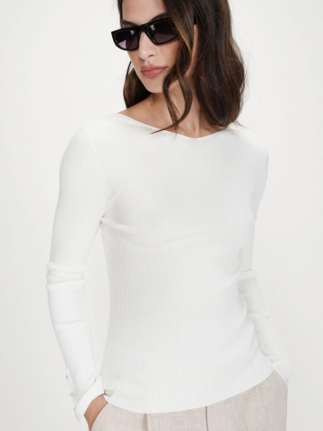 Top Volage ivory tip cardigan din tricot - Img 4