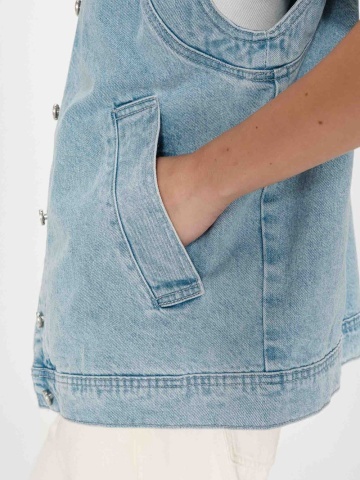 Vesta Vallonia skyblue oversize din denim - Img 5