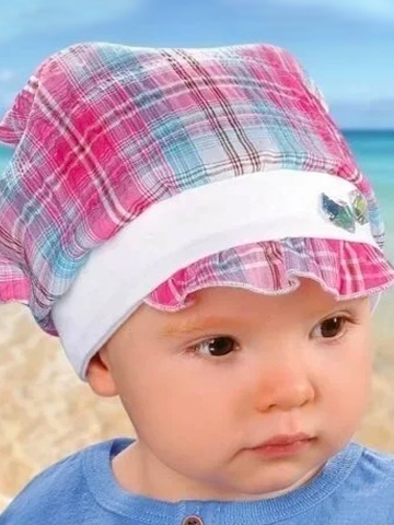 Bandana din bumbac pentru fetite 6 luni - 3 ani, AJS 28-158 - Img 2