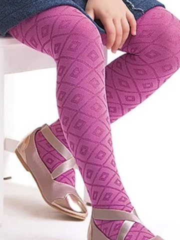 Ciorapi cu model pentru fetite, 80den - Knittex Domino