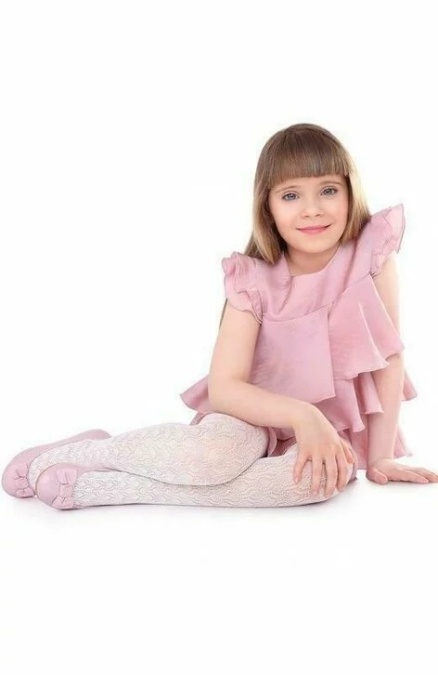 Ciorapi fetite - Marilyn Cindy 274, 30 DEN - alb - Img 1