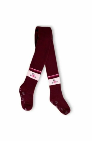 Ciorapi pantalon flausati cu ABS pt fete - Rewon 534-013ABSG - Img 2