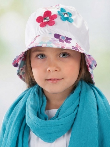 Esarfa 100% bumbac pentru fete - AJS 26-168 turcoaz, roz, fucsia, gri, corai