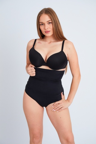 Lenjerie modelatoare cu talie inalta si chilot tanga - Frontera - Img 1