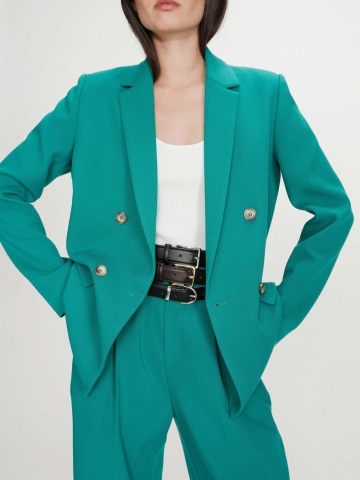 Sacou dama Parfaite verde turcoaz