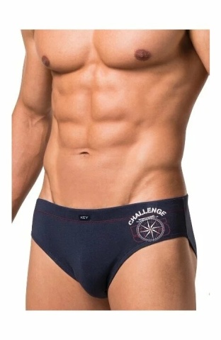 Slip barbati, din bumbac, gri - Key Underwear MPP002
