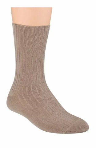 Sosete barbati, fara compresie, viscoza de bambus, culoare bej - Steven S165-01