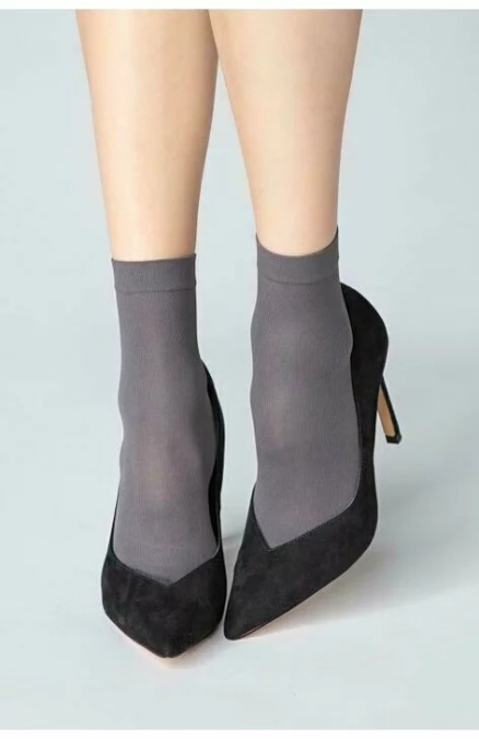 Sosete scurte 1/2 de dama - set 2 perechi - Micro Socks 40 DEN, multiple culori - Img 2