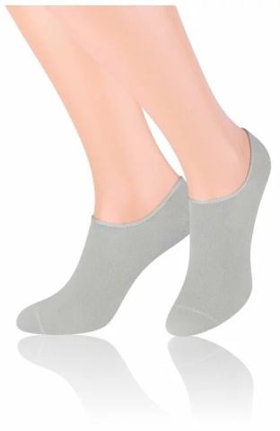 Sosete scurte unisex, invizibile - Steven S070-13V gri deschis