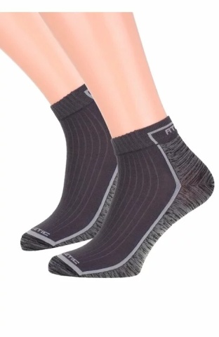 Sosete sport, scurte pentru barbati - Steven S054-173 grafit-negru