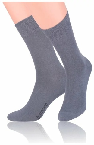 Sosete unisex, viscoza de bambus, culoare gri - Steven S086-GRI