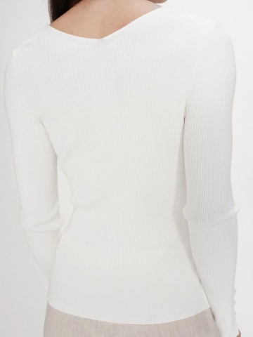 Top Volage ivory tip cardigan din tricot - Img 5