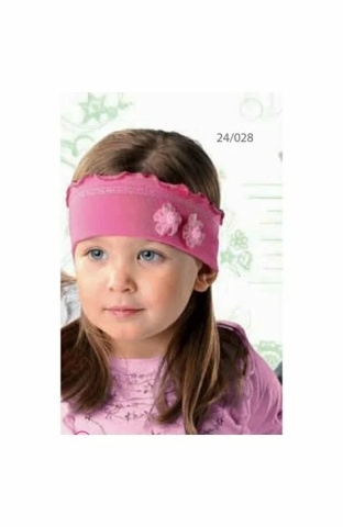 Bentita din bumbac pentru fete 6 luni- 3 ani ani - AJS 24-028 roz, fucsia, lila, mov, alb