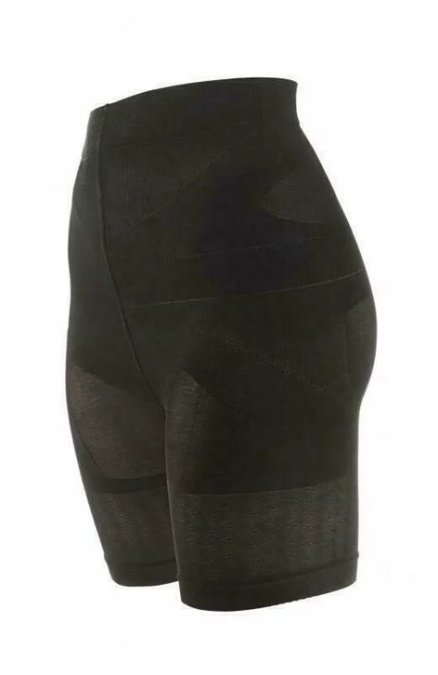Chilot modelator (bermude) cu talie inalta - Marilyn Slim Body ecru, negru - Img 4
