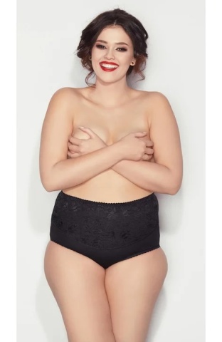 Chilot modelator talie inalta - Mitex Ala Super, bej, negru, marimi mari 6XL-9XL - Img 2