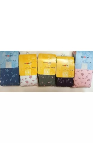 Ciorapi pantalon cu OVERPRINT pentru fete - Rewon 539-004 - Img 2