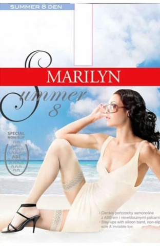 Dresuri cu banda adeziva, talpa ABS - Marilyn Summer 8 Abs, 8 DEN
