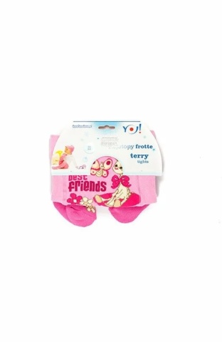 Dresuri flausate din bumbac pentru fete - YO Club RA07G