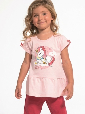 Pijama fete 1-8 ani, 100% bumbac, Cornette G241-060 - Img 3