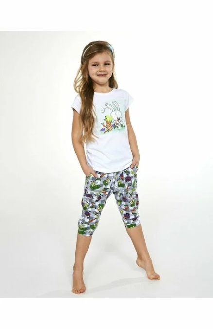 Pijama fete 1-8 ani, 100% bumbac, Cornette G487-084 - Img 1