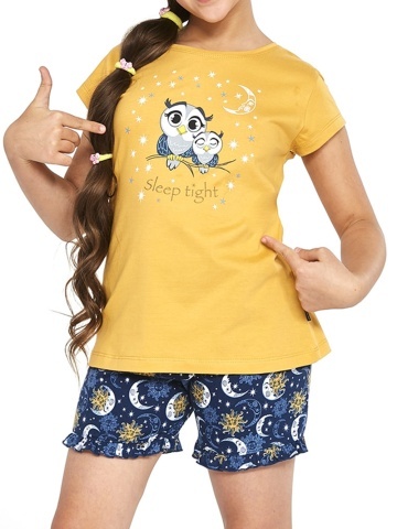Pijama fete 9-14 ani, 100% bumbac, Cornette G489-086 - Img 2