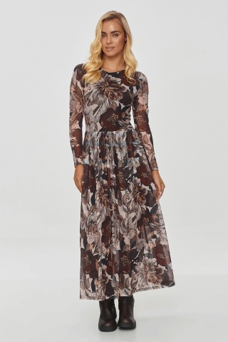 Rochie lunga vaporoasa cu imprimeu - M860-50 - Img 3