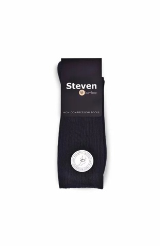 Sosete barbati, fara compresie, viscoza de bambus, culoare negru - Steven S165-04 - Img 2