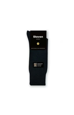 Sosete barbati, fara compresie, viscoza de bambus, culoare negru - Steven S149-08 - Img 2