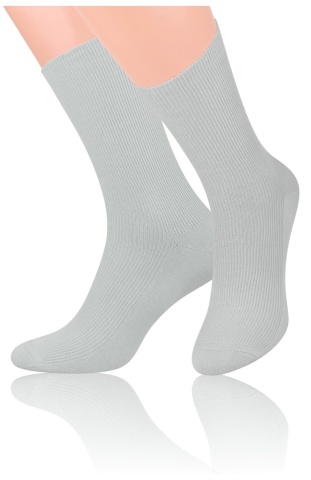 Sosete bumbac unisex, fara compresie, Steven S018-GRE, grey