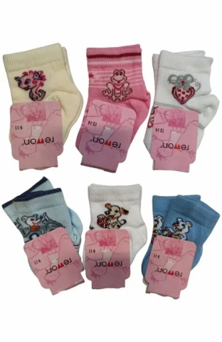 Sosete colorate pentru fete - Rewon 101-002G