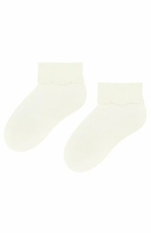 Sosete din viscoza de bambus pentru bebelusi, culoare ecru - Steven S145-W002