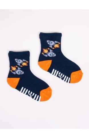 Sosete flausate pentru baieti, ABS, YO Club SK20, multicolor - Img 3