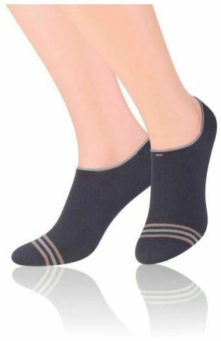 Sosete scurte unisex, invizibile - Steven S070-03V grafit
