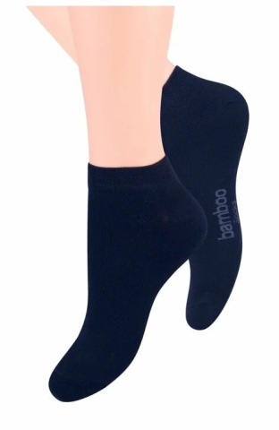 Sosete scurte unisex, viscoza de bambus, culoare granat - Steven S094-GRAN