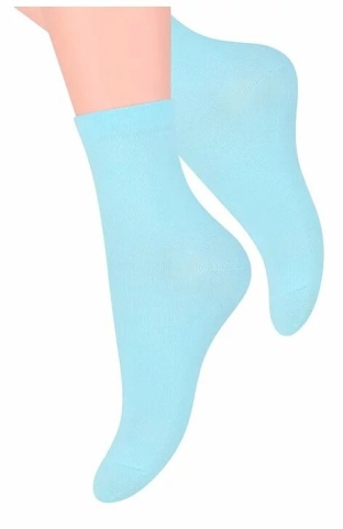 Sosete simple de dama - Steven S037-051 turcoaz