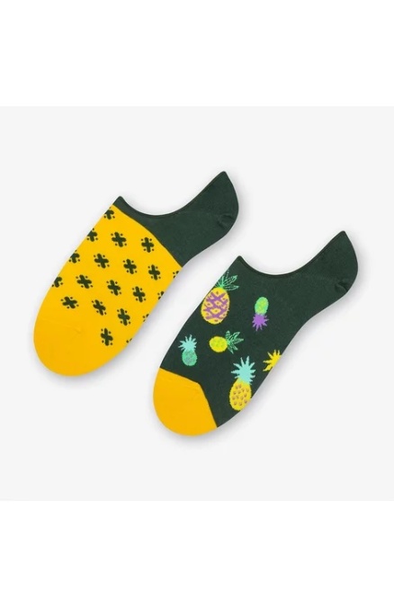 Talpici barbati, verde cu model asimetric Ananas - More S009-004 - Img 2
