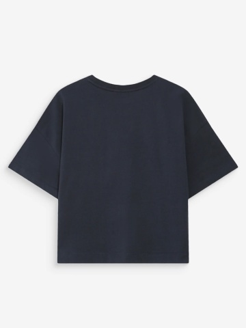 Top Voss oversize din bumbac navy blue - Img 7