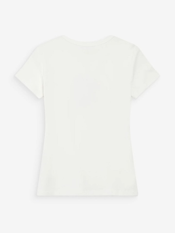 Tricou Vigée din bumbac ivory cu mesaj - Img 6