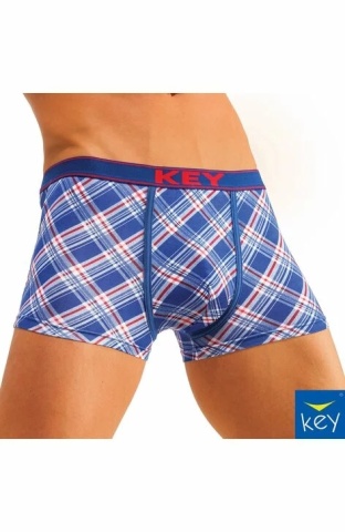Boxeri barbati, din bumbac, verde - Key Underwear MXH 410