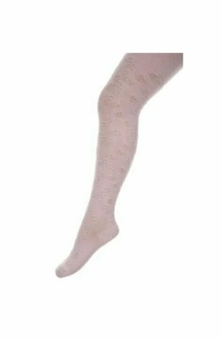 Ciorapi pantalon jacard din bumbac pentru fete - Rewon 503-004 - Img 2