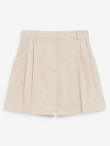 Pantaloni Vite scurti nisipii cu pliuri - Img 10