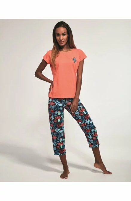 Pijama dama, 3 piese, 100% bumbac, Cornette W665-173 - Img 4